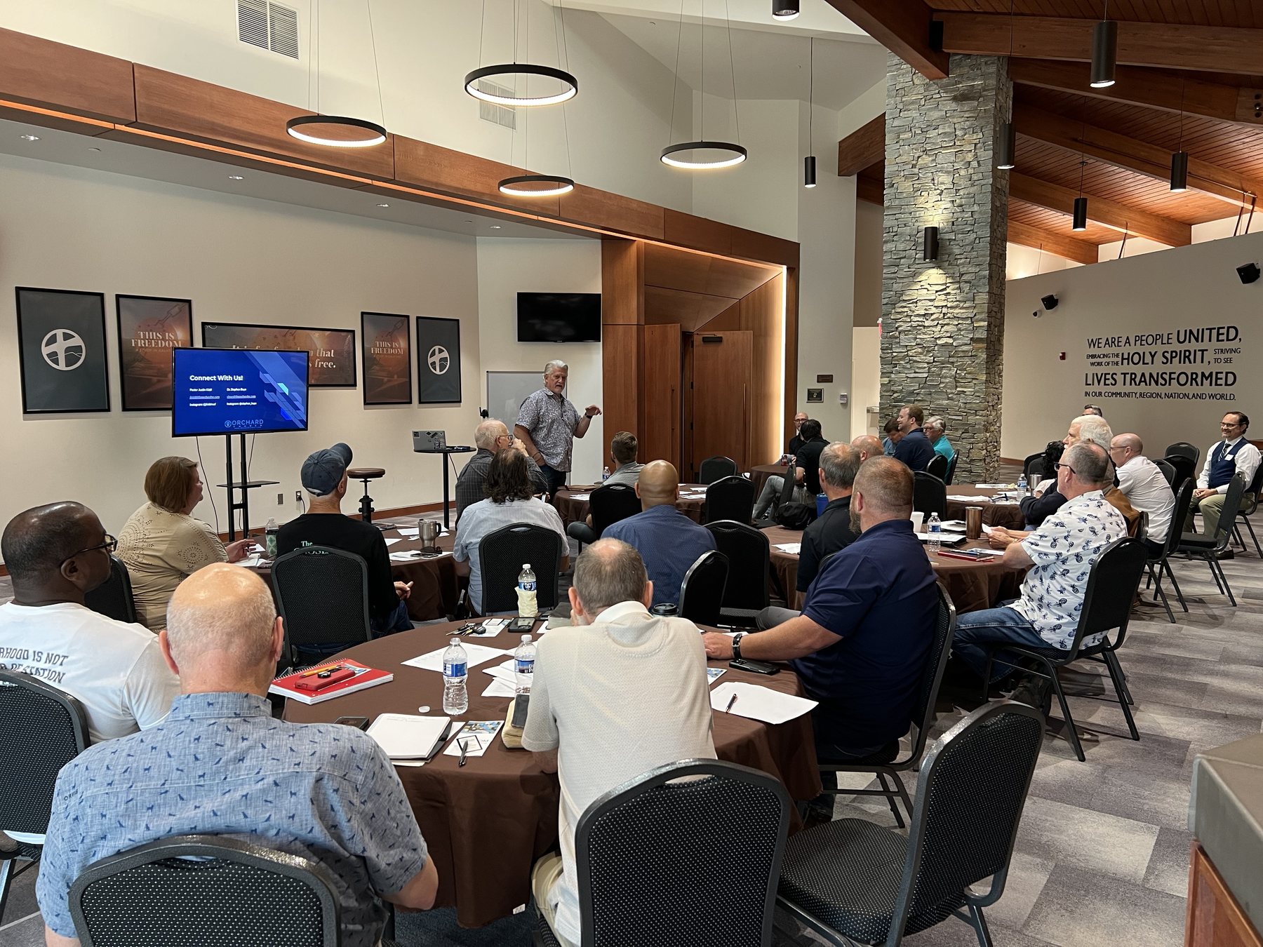 Church leadership training session